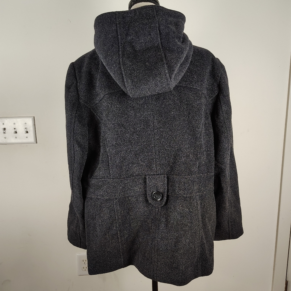 St John’s Bay Wool Cashmere Blend Zip Up Coat - Picture 10 of 12